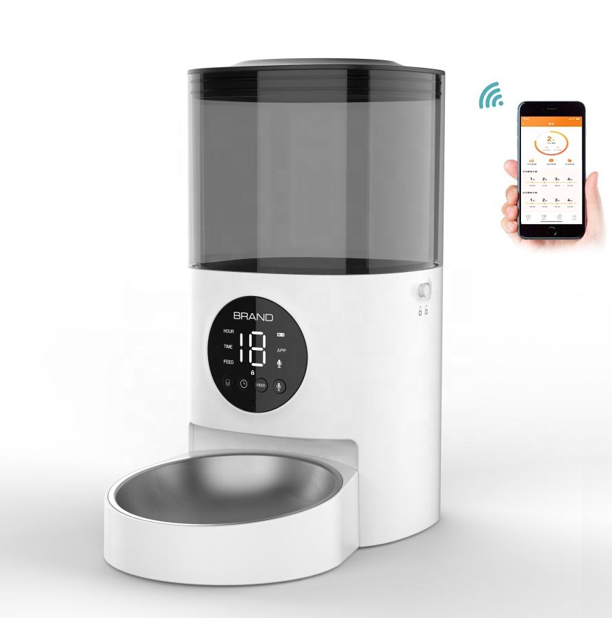 Smart Automatic Pet Feeder with App Control – Timed Feeding for Dogs & Cats
