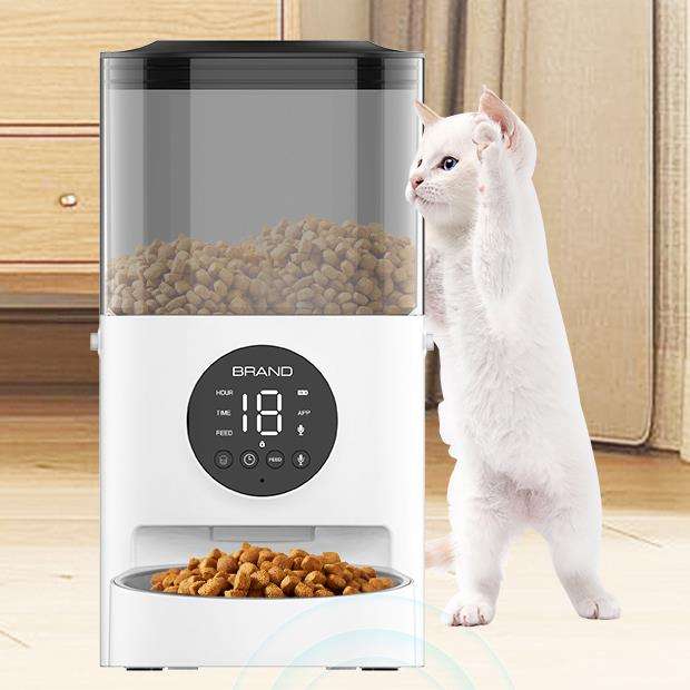 Smart Automatic Pet Feeder with App Control – Timed Feeding for Dogs & Cats