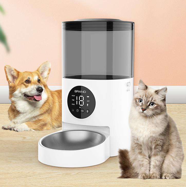 Smart Automatic Pet Feeder with App Control – Timed Feeding for Dogs & Cats